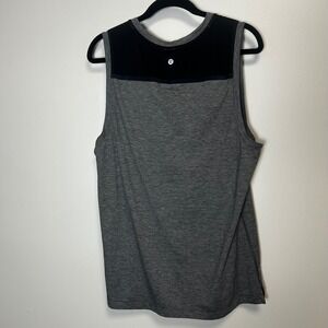 Lululemon men's train and gain athletic heather grey two toned muscle tank top